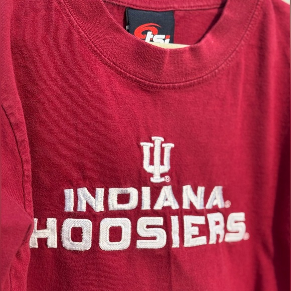 TSi Sportswear Other - Indiana Hoosiers Kids T-Shirt size 4/5 4T 5T IU Long Sleeve Red Embroidered Logo